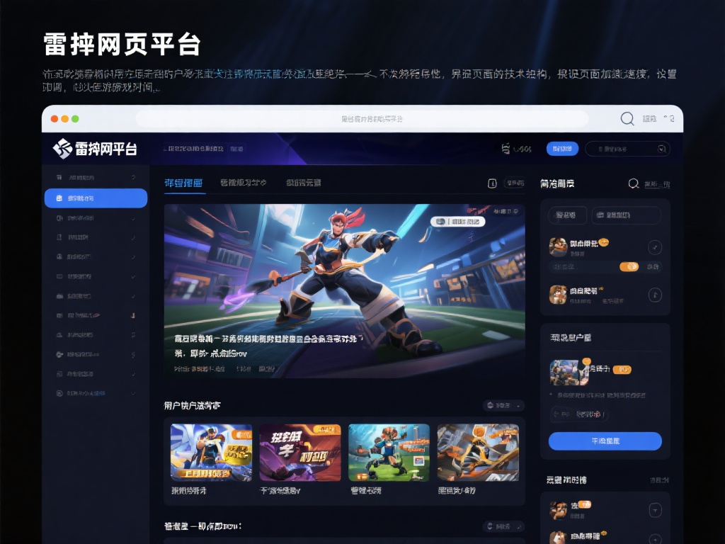 深度解析雷竞技网页版:畅爽游戏体验指南 当谈到游戏平台时,流畅的用户界面是玩家关注的首要元